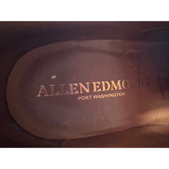 Allen Edmonds Cornwallis Oxfords Dress Shoes Black Leather Mens Dark Academia - Picture 4 of 10